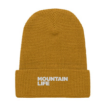 Load image into Gallery viewer, Mountain Life Waffle beanie