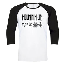 Load image into Gallery viewer, Led Mountain - Rocker Tee - s / Baseball White w/ Black 