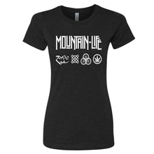 Load image into Gallery viewer, Led Mountain - Women’s Series Rocker Tee - s / T Shirt Black