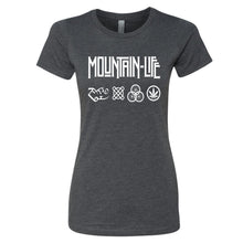 Load image into Gallery viewer, Led Mountain - Women’s Series Rocker Tee - s / T Shirt Grey